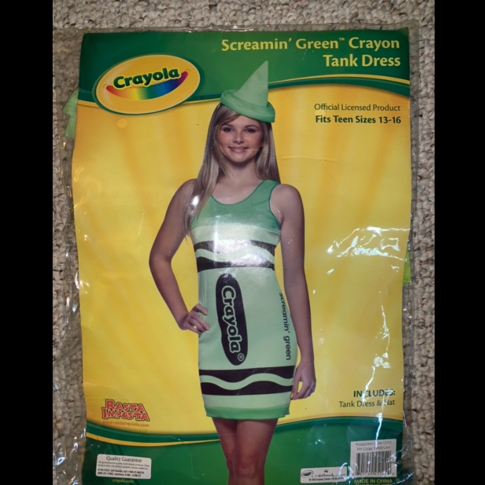 Green Crayola Crayon Costume